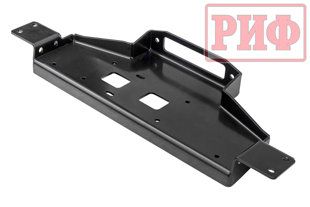 Площадка под лебёдку c защитой радиатора в штатный бампер Mitsubishi Pajero Sport 2015-2020 дизель, Mitsubishi L200 2015-2022 РИФ