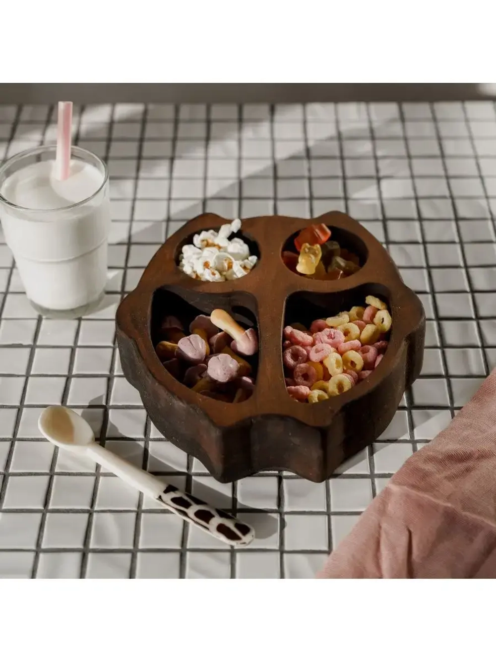 Менажница "Сова" из Сибирского кедра