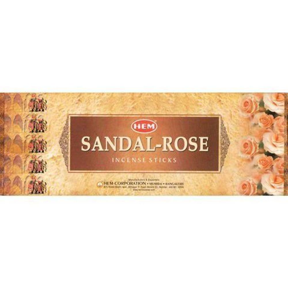 HEM Sandal Rose четырехгранник Благовоние Сандал Роза