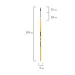 Кисть пони № 3 круглая, Пифагор