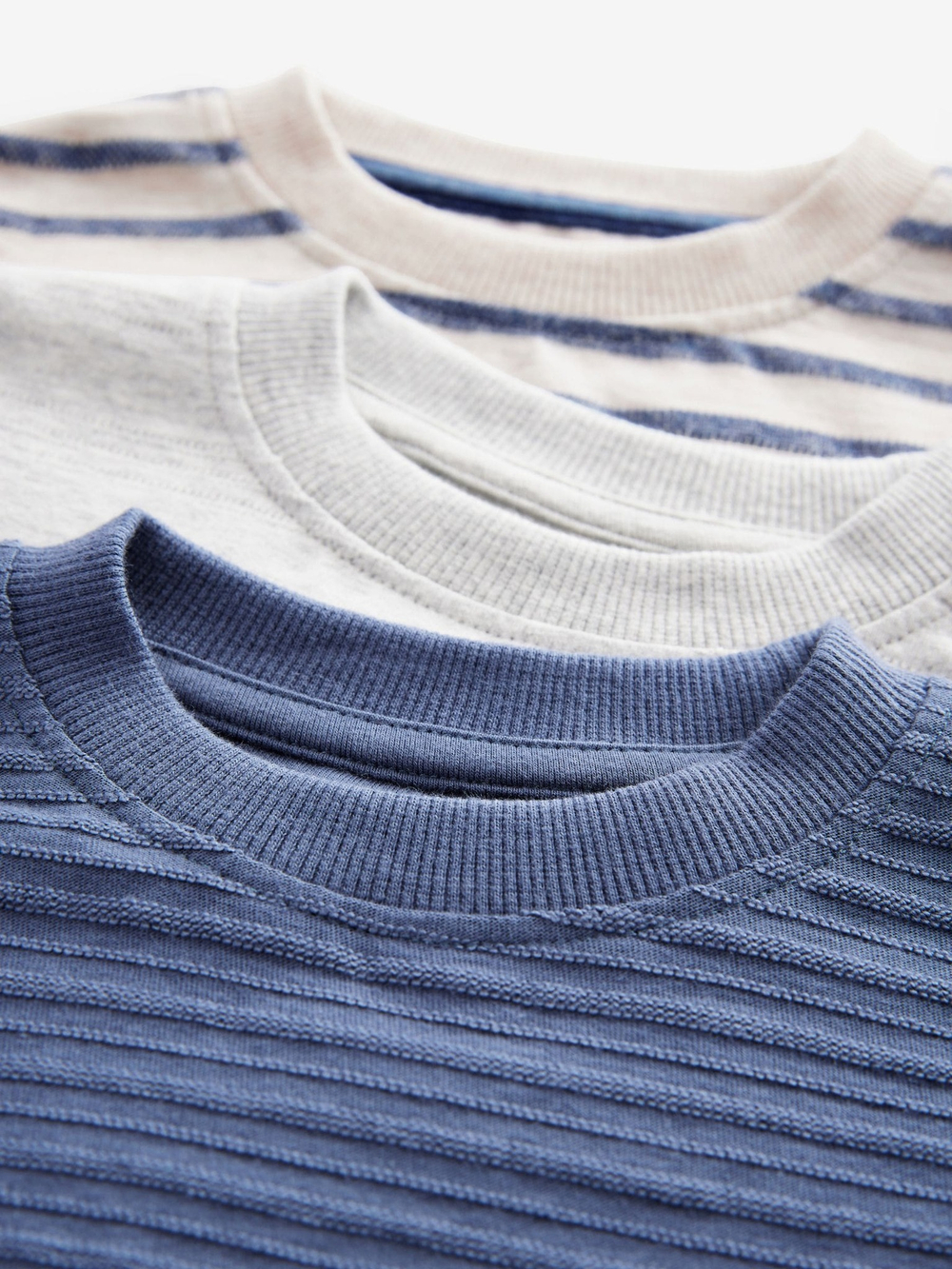 Футболка для мальчика Next E63-190, 3 шт., Синий, Серый