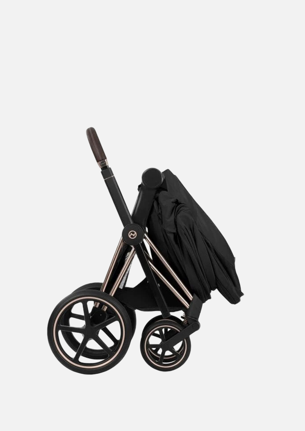 Cybex Priam 5 Style, в цвете Sepia Black (шасси Rose Gold) + автокресло Cybex Cloud G3