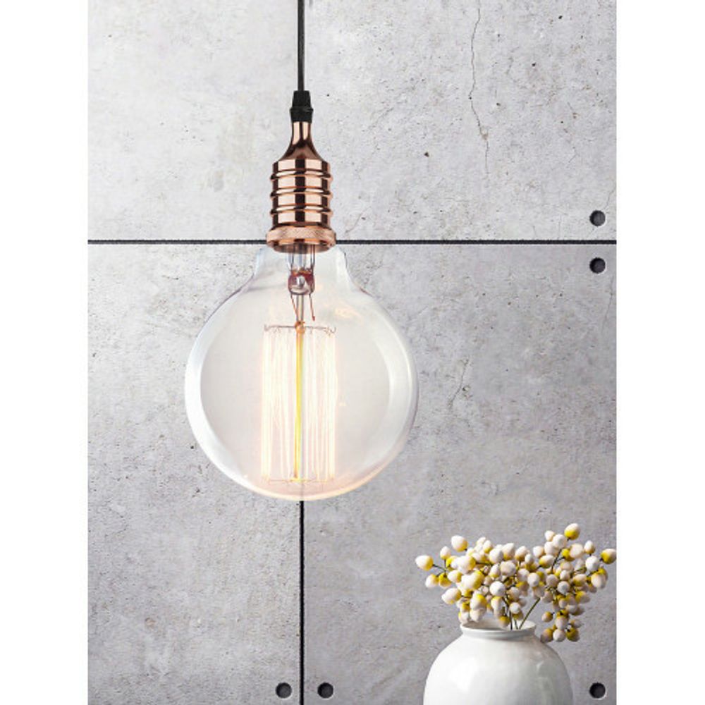 PL13 E27 - 4 RG Подсветка ЭРА Накладной, цоколь Е27, провод 1 м, цвет розовое золото