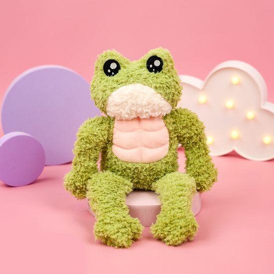 Мягкая игрушка Спортивная лягушка, 35см