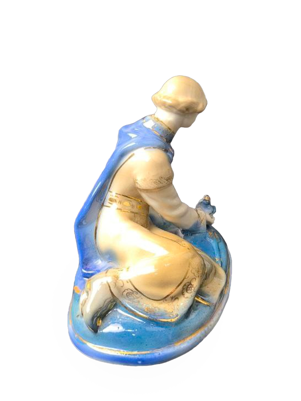Фарфоровая статуэтка "Иванушка и царевна-лягушка" Гжель
