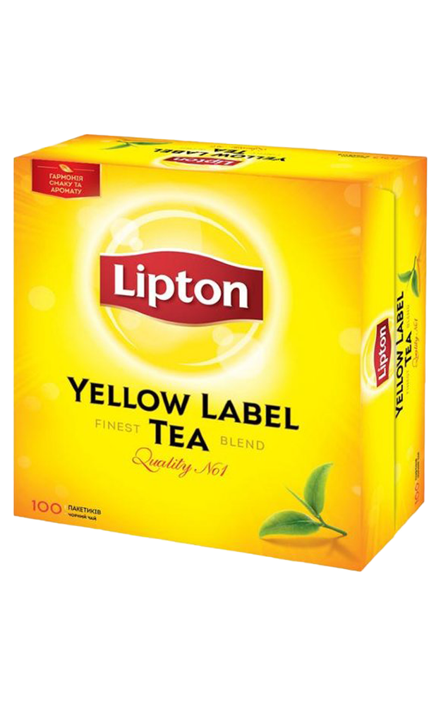 Lipton Yellow label в пакетиках, 100 шт