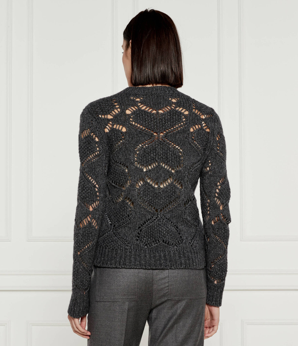 Шерстяной свитер Weekend MaxMara - графитовый(253660726)