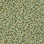 Японский бисер TOHO Round 15/0 (№952), окрашенный изнутри прозрачный