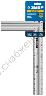 ЗУБР 300 мм, жесткий столярный угольник, Профессионал (34392-30)