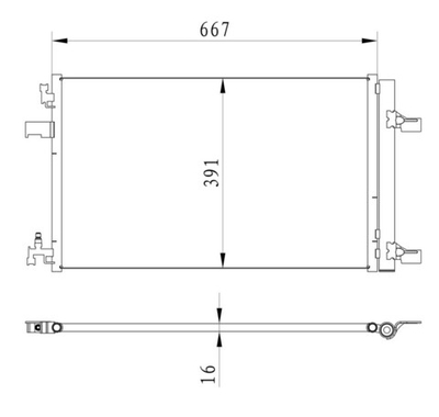 Kular - 76327-KLR - Condenser, air conditioning
