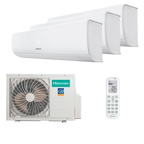 Мультисплит система на 3 комнаты Hisense AMS-07UW4RMRKB00 x 3 / AMW3-18U4RJC