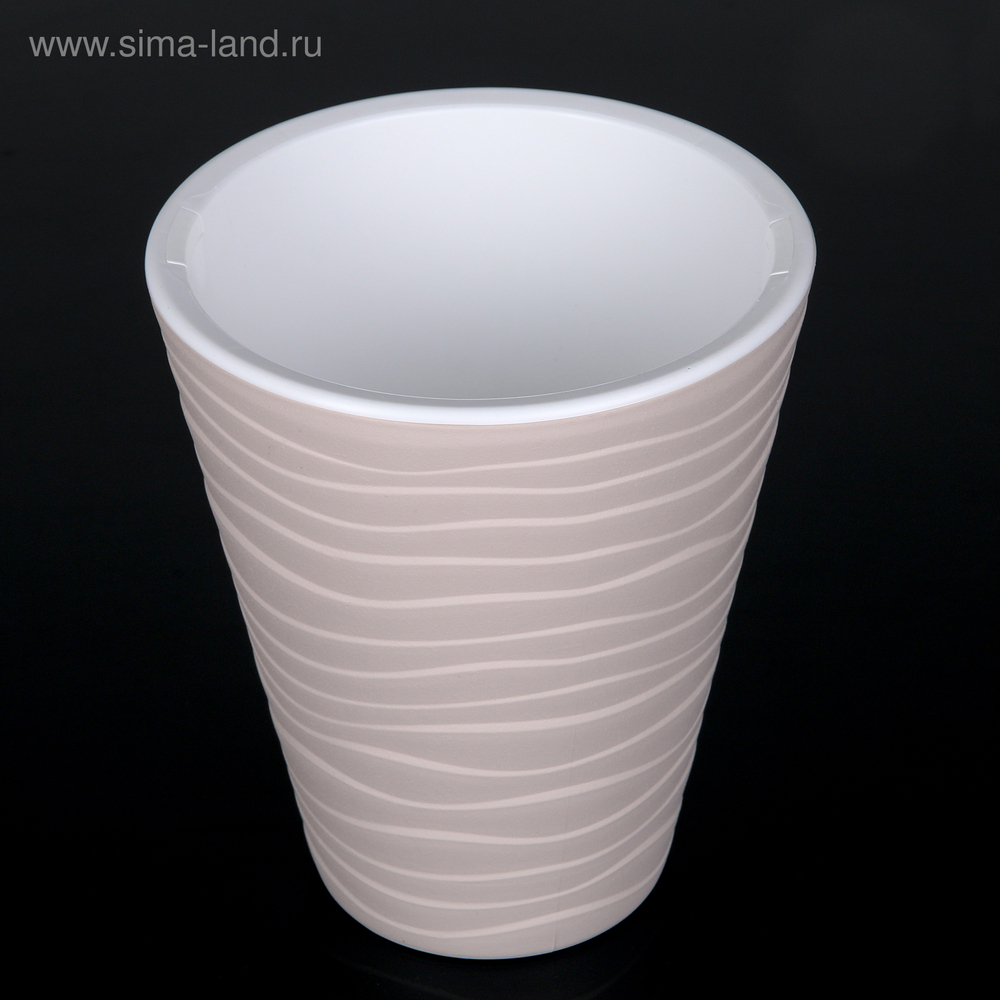 Кашпо Валенсия со вставкой 2,8л , цвет мокко