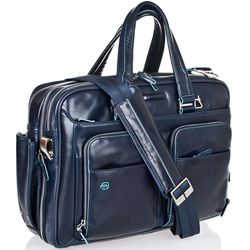 Сумка мужская Piquadro Blue Square синяя телячья кожа (CA2765B2/BLU2) 2