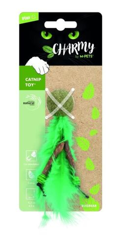 Игрушка для кошек с кошачьей мятой CHARMY зеленая