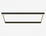 Подвесной LED светильник прямоугольный LP85-FRAME-1800 145Вт 4000К 13340Лм черный 1808х928х80мм DIOLUM