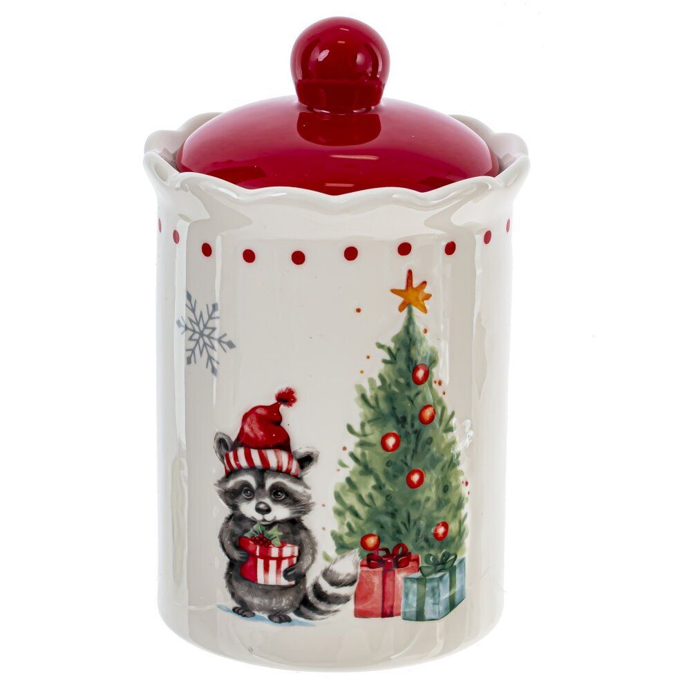 GAEM Ёмкость для сыпучих продуктов "Новогодний подарок",,, 850 мл, L11,5 W11,5 H17 см