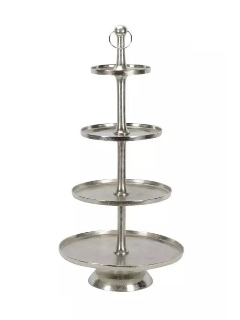 Этажерка декоративная "Грейс" 54x121см (Ярусы D26 + D35 + D44 + D54см) Алюминий