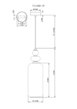 Светильник подвесной Moderli V11400-1P Tamina