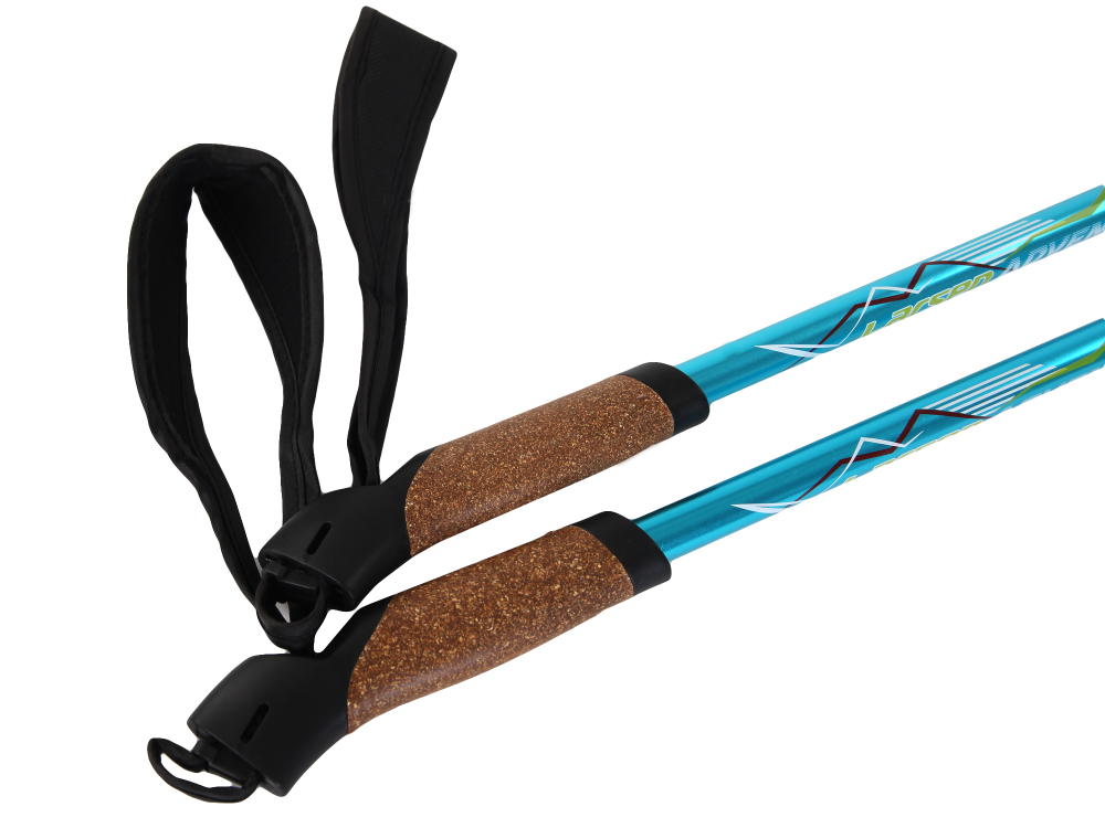 Палки д/скандинавской ходьбы Larsen Adventure 65-135см (3х секц.)