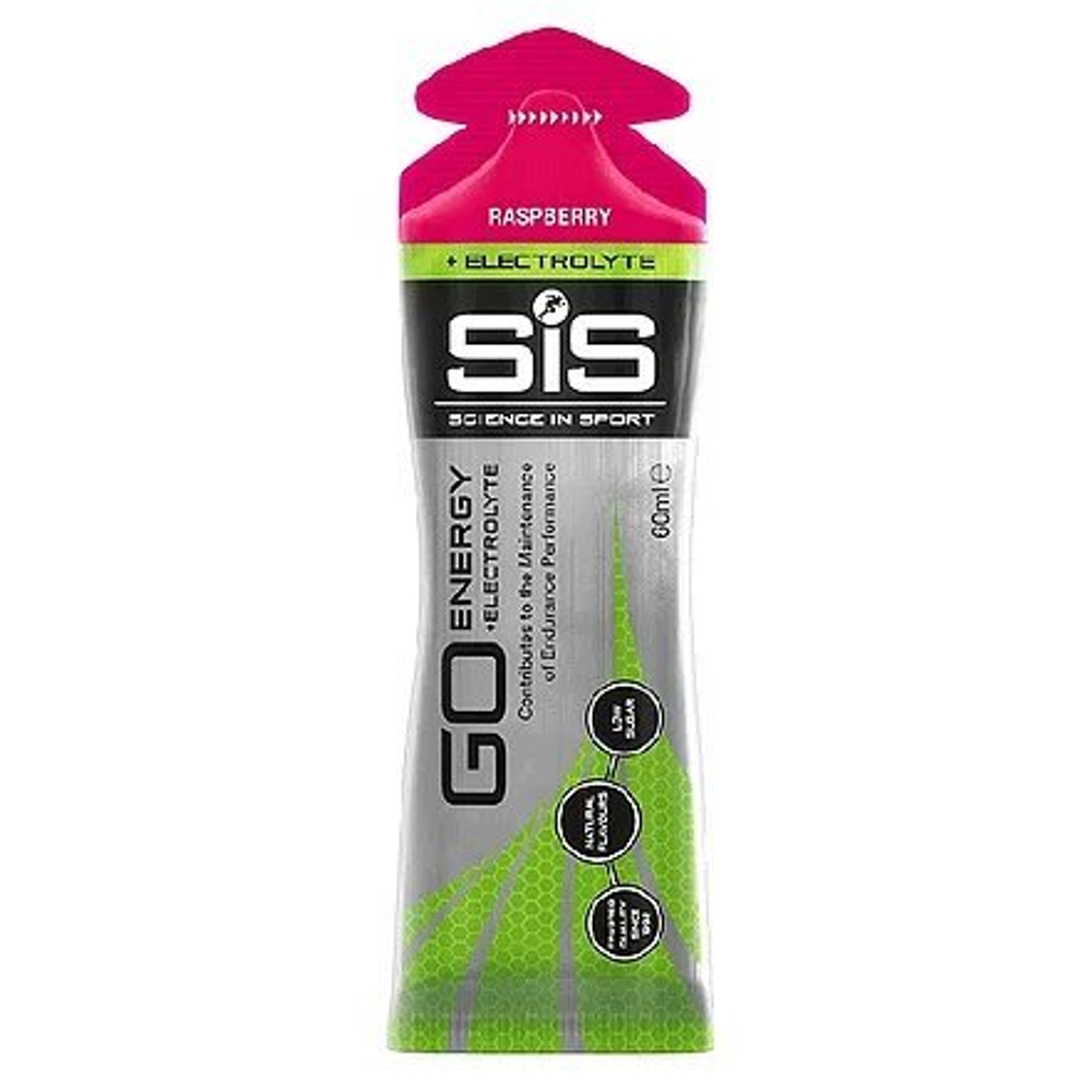 Гель углеводный с электролитами Sience in Sport Go + Electrolyte Gel Упаковка 30х60ml, Малина