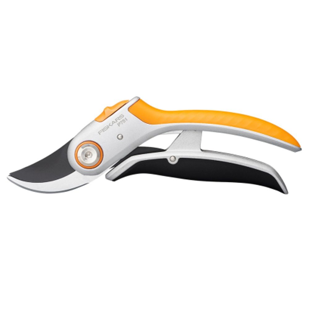 Секатор Fiskars плоскостной Plus PowerLever  P751 металлический   1057172