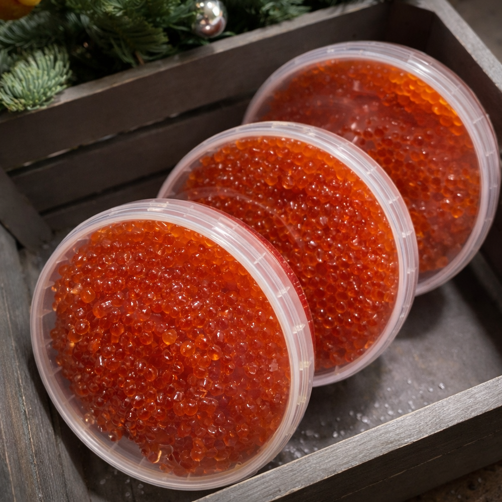 Набор икры 1 (кета, горбуша, кижуч), 3*250 гр