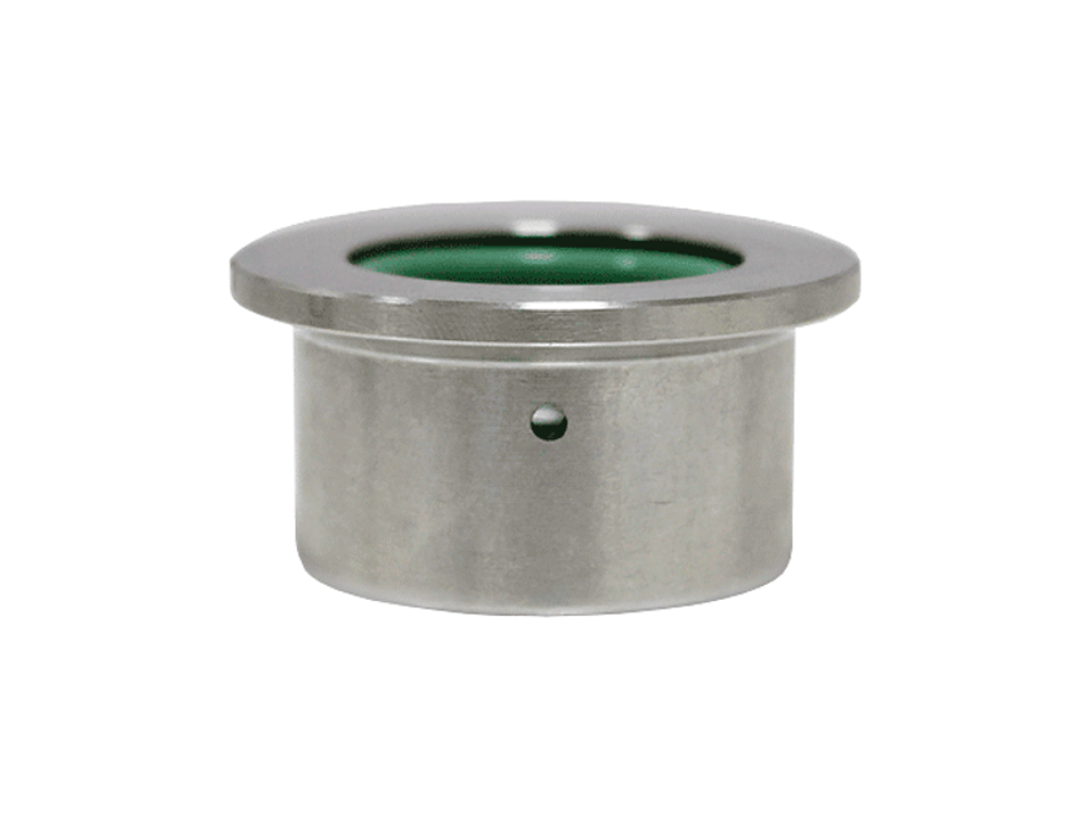 INNOLEVEL Приварная бобышка, резьба 1/2" PF (цилиндрическая), гигиеническое исполнение с юбкой под приварку и индикатором протечки, нерж.сталь 321, IL-PF1/2HI-S321