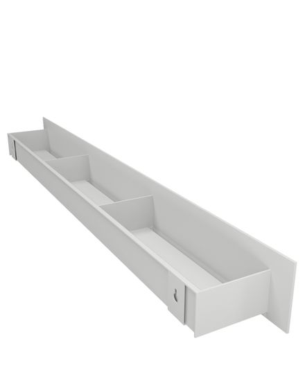 Полка-органайзер с тремя секциями Loco 80 (нерж. белый)