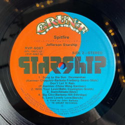 Винтажная виниловая пластинка LP Jefferson Starship Spitfire (Japan 1976) (No Obi) Dance With The Dragon