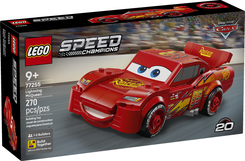 Конструктор Лего спид чемпионс Молния Маккуин 77255 | LEGO Speed Champions Lightning McQueen автомобиль 270 деталей 9+