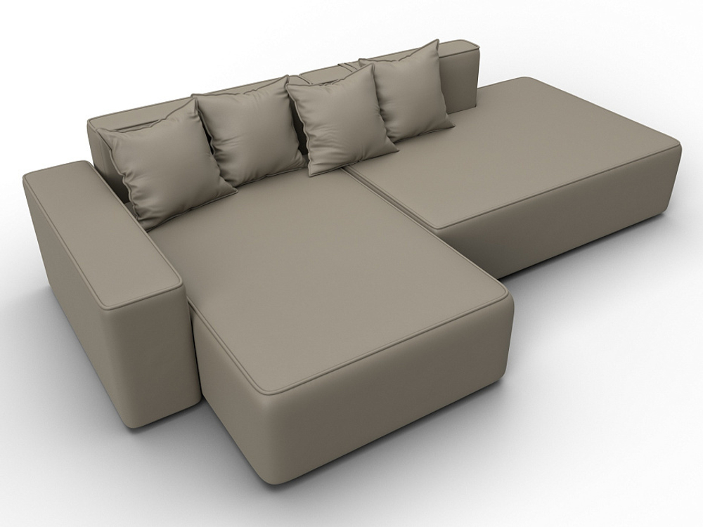 Диван угловой Лига-079 угол левый ЭКОКОЖА GRIFON 04 бежевый