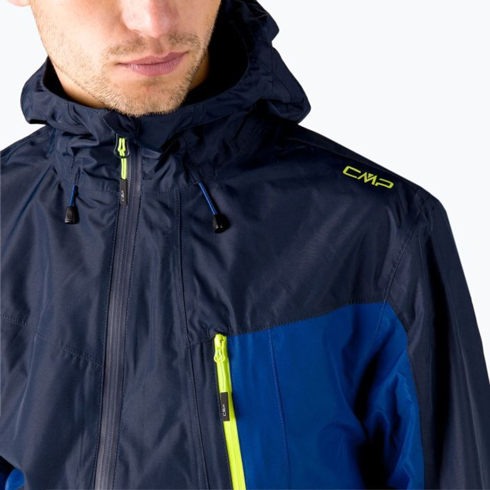 Куртка CMP Man Jacket Fix Hood , артикул 32Z5007, цвет Black Blue (N950)