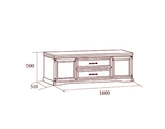 ЛОРЕНЦО Тумба ТВ 1600 (Дуб Сторсанд)