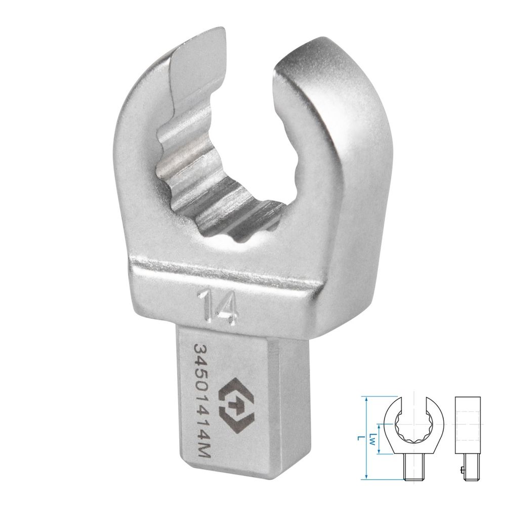 KING TONY (34501414M) Насадка разрезная серии "FIT", 14 мм, 9х12 мм