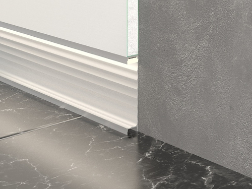 Плинтус алюминиевый анодированный/Ral/Tikkurila для ГКЛ светодиодный 80х15 мм – 2,5м