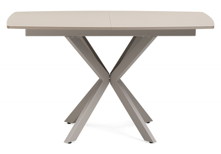 Стол стеклянный Woodville Палу 130(170)х80х76 латте, капучино