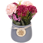 Цветочная композиция «Гортензия» 14*19см лиловая в керамическом горшке HL-08