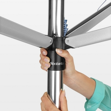Сушилка Brabantia Topspinner с основанием для установки серебро 50м