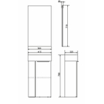 Тумба-умывальник Comforty Асти-40 дуб темно-коричневый с раковиной Comforty 9140