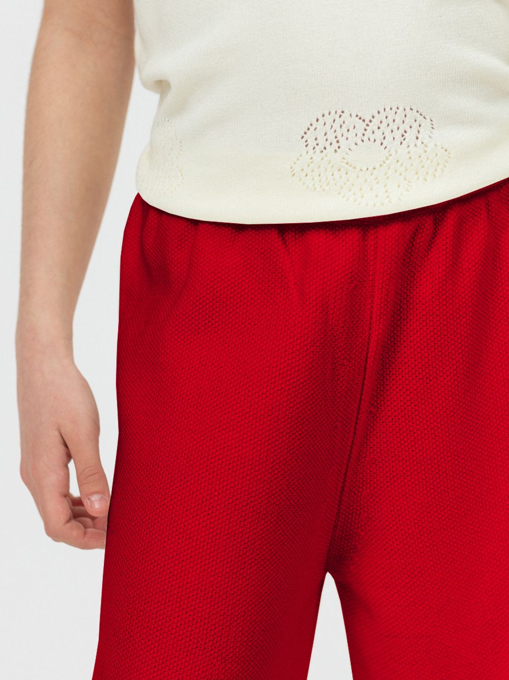 Брюки для девочки 991 красный