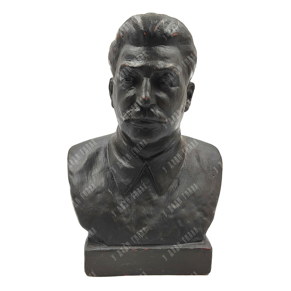 Бюст. И. В. Сталин. Гжельский керамический завод «Всекохудожник». Н. Василик. Гжель, 1933