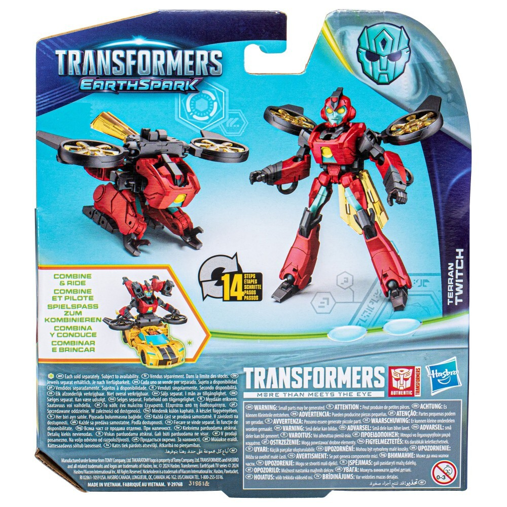 Hasbro Transformers EarthSpark - Terran Twitch Warrior Figure F8665 / артикул   F6230 F8665  / GTIN 5010996209207