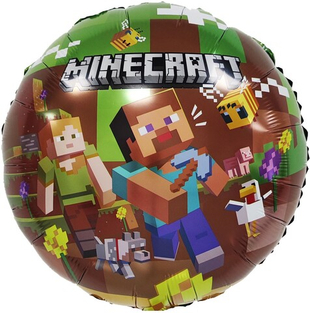 Круг 18" Пиксельные человечки, Дизайн №2 Fl