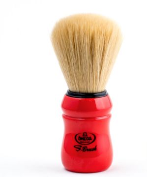 Помазок для бритья Omega, синтетика, красный, S10049