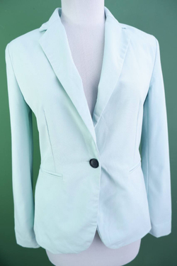 Жакет ZARA современного кроя, в мятном оттенке 42 размер