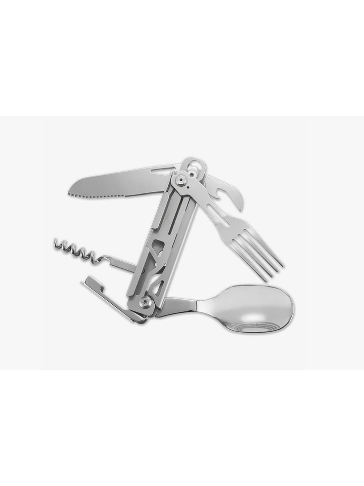 Набор туриста Мультитул ложка,вилка,нож 6 в 1