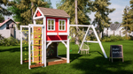 Детский домик с качелями "Прованс - спорт"