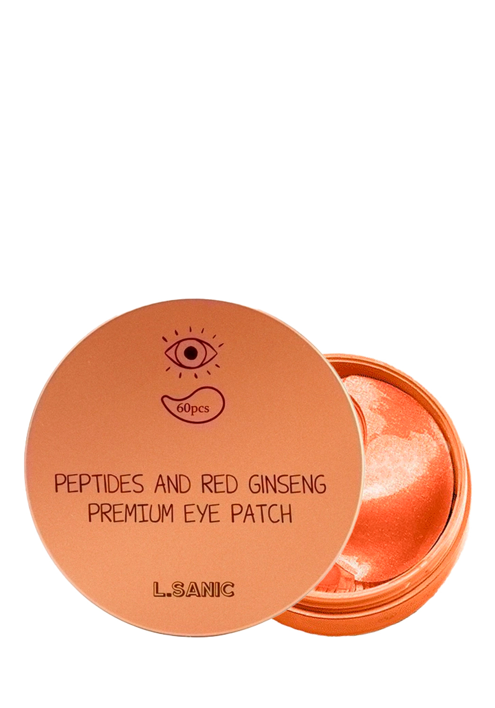 L.Sanic Peptides & Red Ginseng Premium Eye Patch Гидрогелевые патчи с пептидами и красным женьшенем