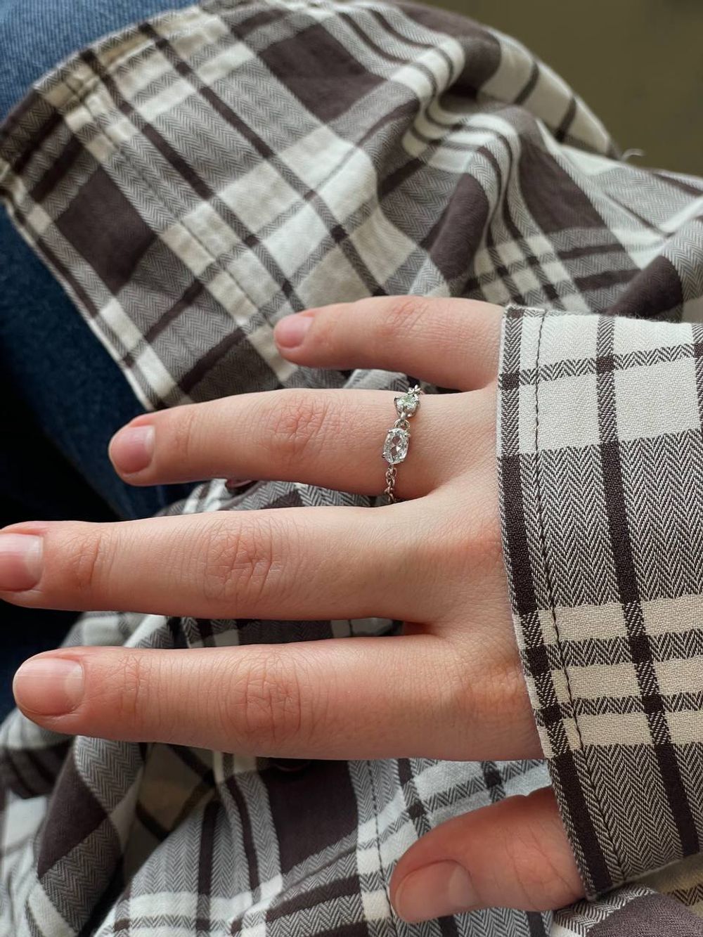 Кольцо-цепочка Oval 2