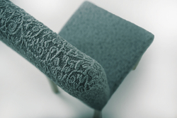 Чехол на стул без оборки Жаккард, цвет Серый, Набор 6 шт.